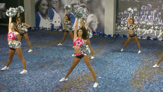15 Minute Dallas Cowboys Cheerleaders Dvd Workout with Comfort Workout Clothes